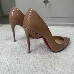 Christian Louboutin Pigalle Follies nude heels 100 mm, 36.5